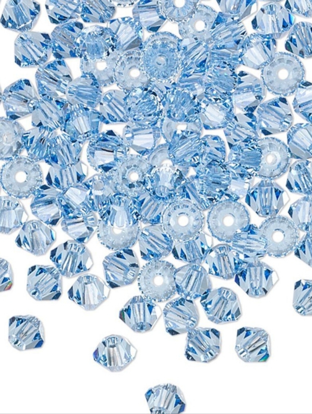 1440 Swarovski Light Sapphire 5301 Bicone Beads 3mm Transparent